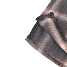 画像4: PRO CLUB Comfort Ombre Checker S/S Shirts - Brown (4)