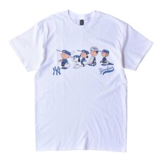 画像1: Snoopy NY Yankees S/S T-Shirts - White (1)