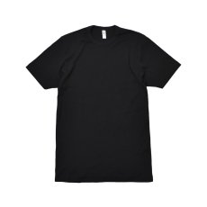 画像1: Los Angeles Apparel S/S Baby Rib Fitted Tee - Black (1)