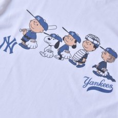 画像2: Snoopy NY Yankees S/S T-Shirts - White (2)