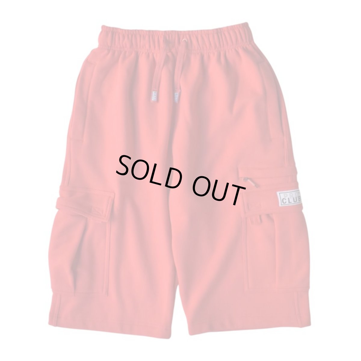 画像1: PRO CLUB OG Cargo Sweat Shorts - Red / プロクラブ スウェット カーゴショーツ (1)