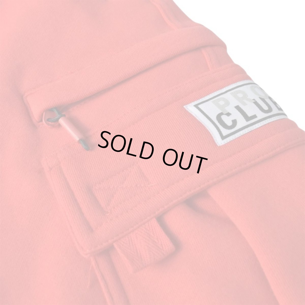 画像4: PRO CLUB OG Cargo Sweat Shorts - Red / プロクラブ スウェット カーゴショーツ (4)