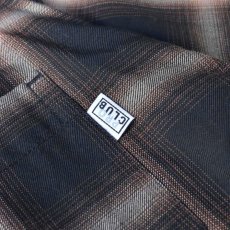 画像3: PRO CLUB Comfort Ombre Checker S/S Shirts - Brown (3)