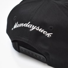 画像4: Mondaysuck New York Chainstitch Cap - Black (4)