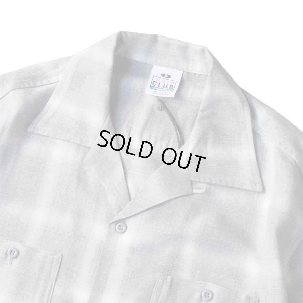 画像2: PRO CLUB Comfort Ombre Checker S/S Shirts - Heather Grey / プロクラブ オンブレチェック シャツ (2)