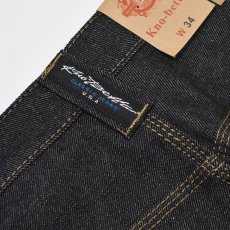 画像3: Kno-betta #999 Baggy Denim Painter Shorts - Raw Black (3)