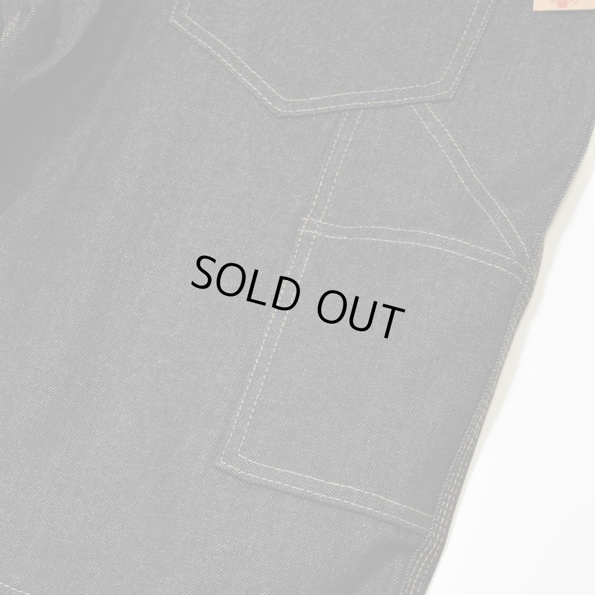 画像5: Kno-betta #999 Baggy Denim Painter Shorts - Raw Black (5)