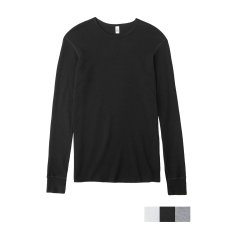 画像1: Los Angeles Apparel Poly-Cotton Thermal L/S Crewneck (1)
