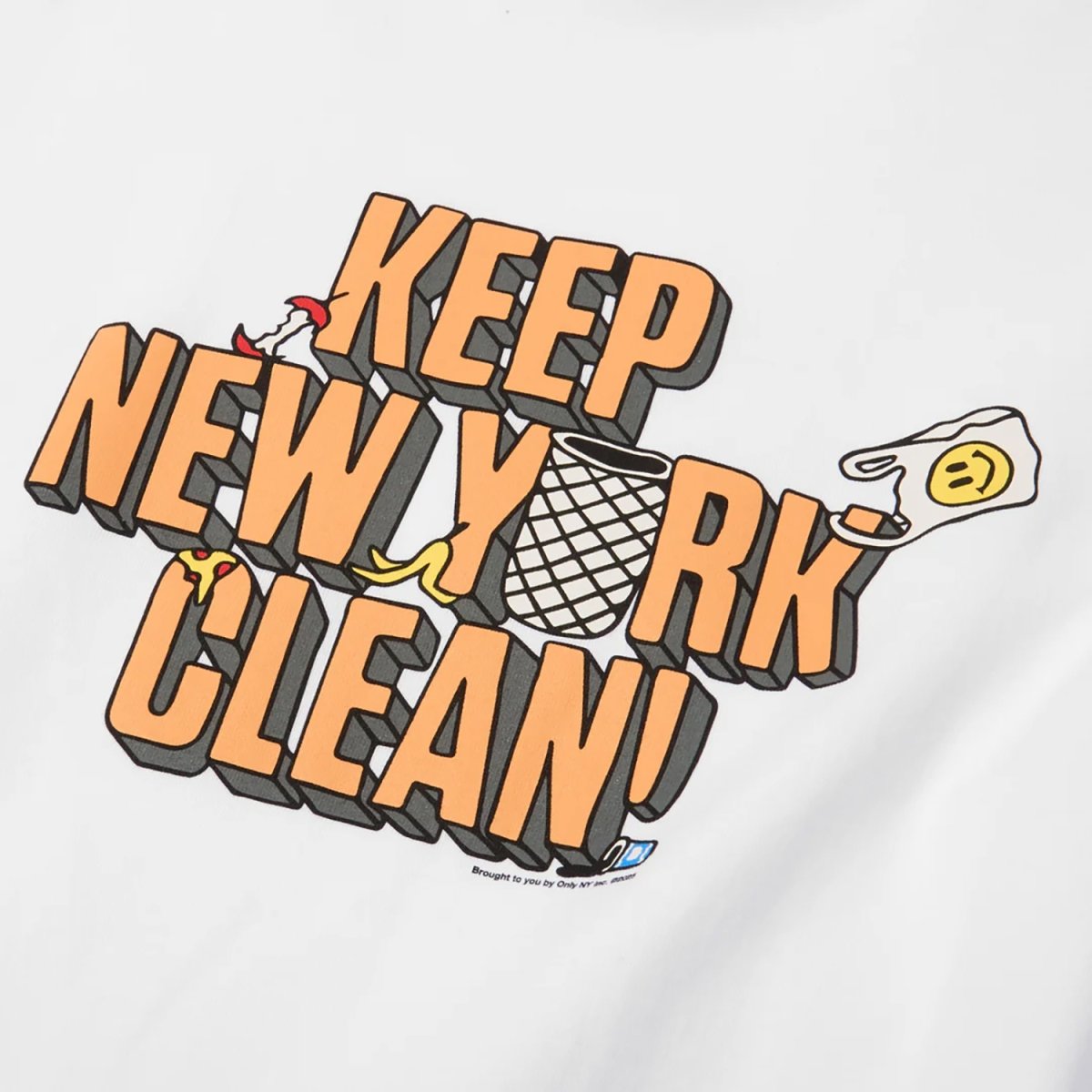 画像2: ONLY NY Keep New York Clean Tee - White (2)