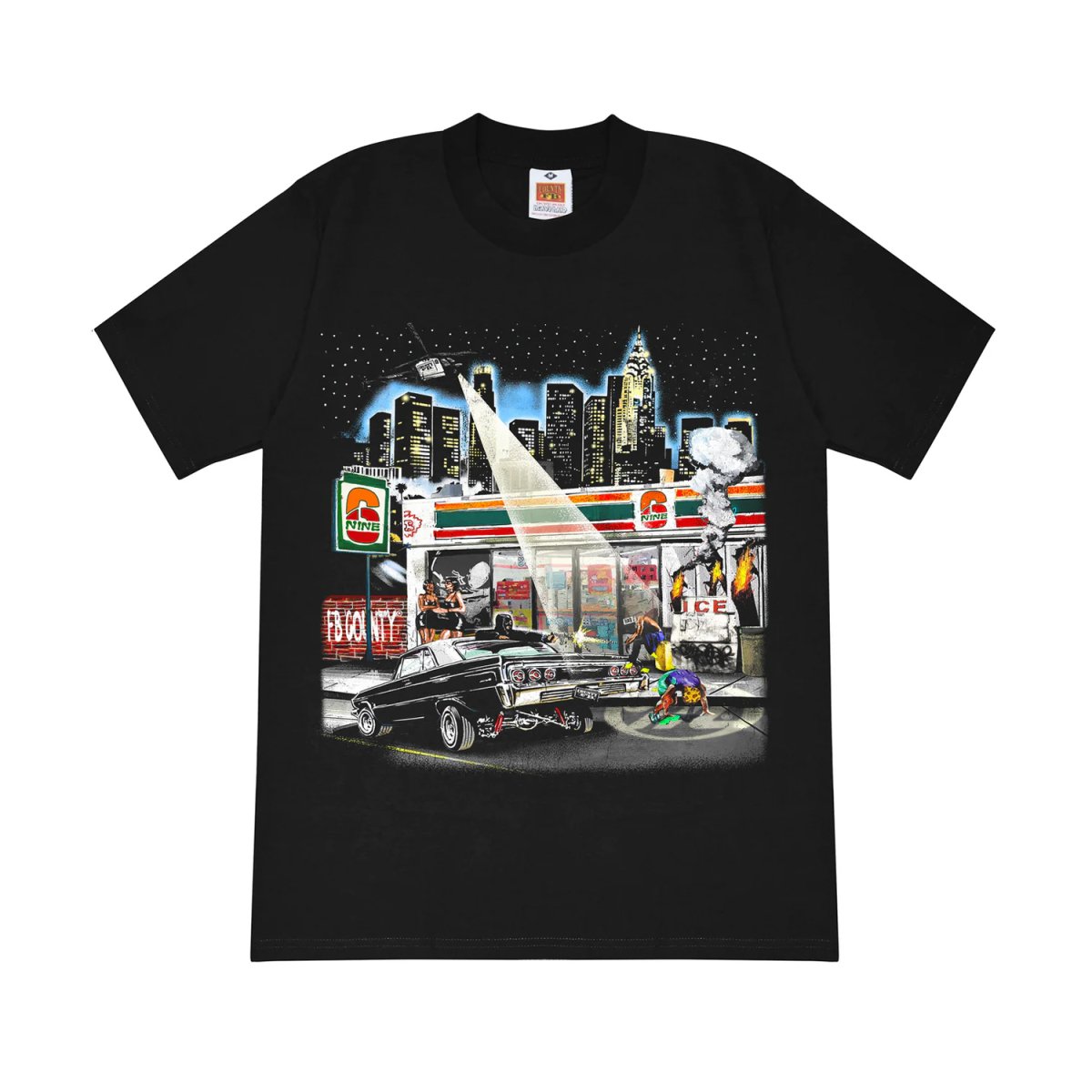 画像1: FB County Ghetto Bird Graphic Heavy Hard Tee - Black (1)