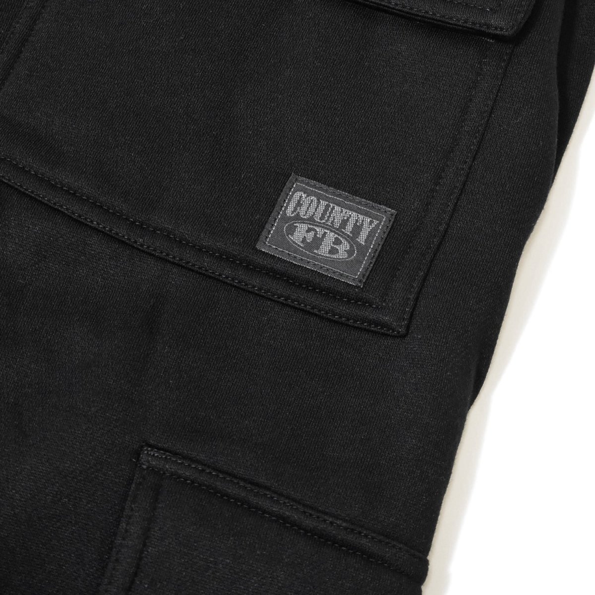 画像3: FB County Fleece Cargo Shorts - Black (3)
