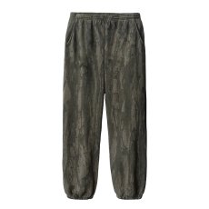 画像1: Los Angeles Apparel 14oz Drip Dye Heavy Fleece Pants - Black (1)