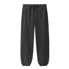 画像1: Los Angeles Apparel 14oz Garment Dye Heavy Fleece Sweat Pants - Vintage Black (1)