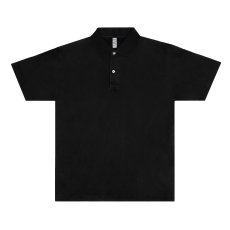 画像1: Los Angeles Apparel 6.5oz S/S Polo T-Shirts - Black (1)