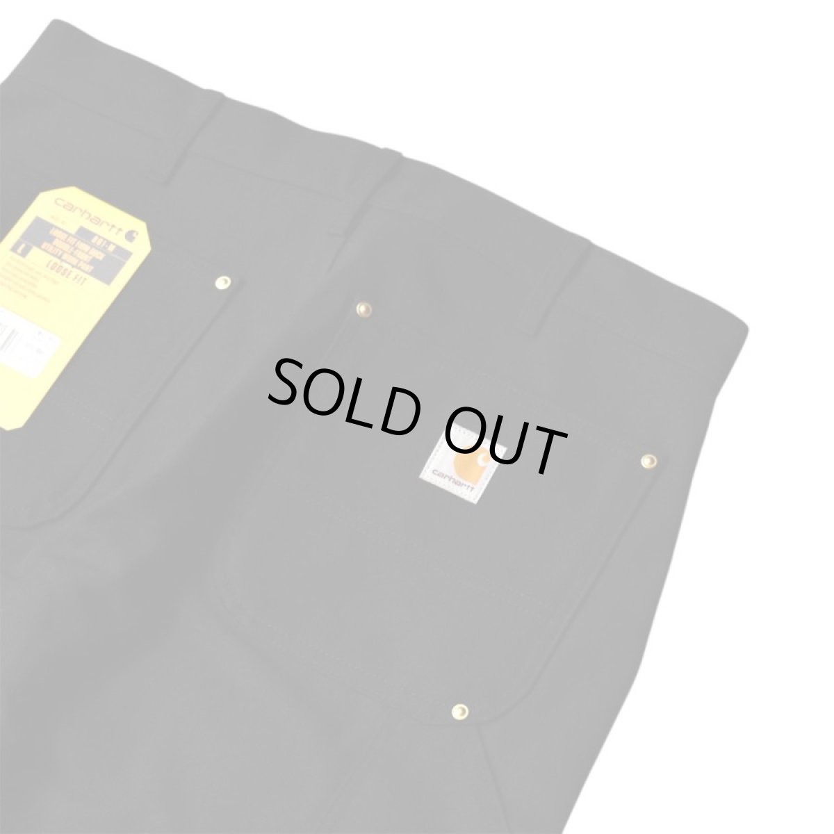 画像5: Carhartt USA B01 Double Front Work Dungaree - Black (5)