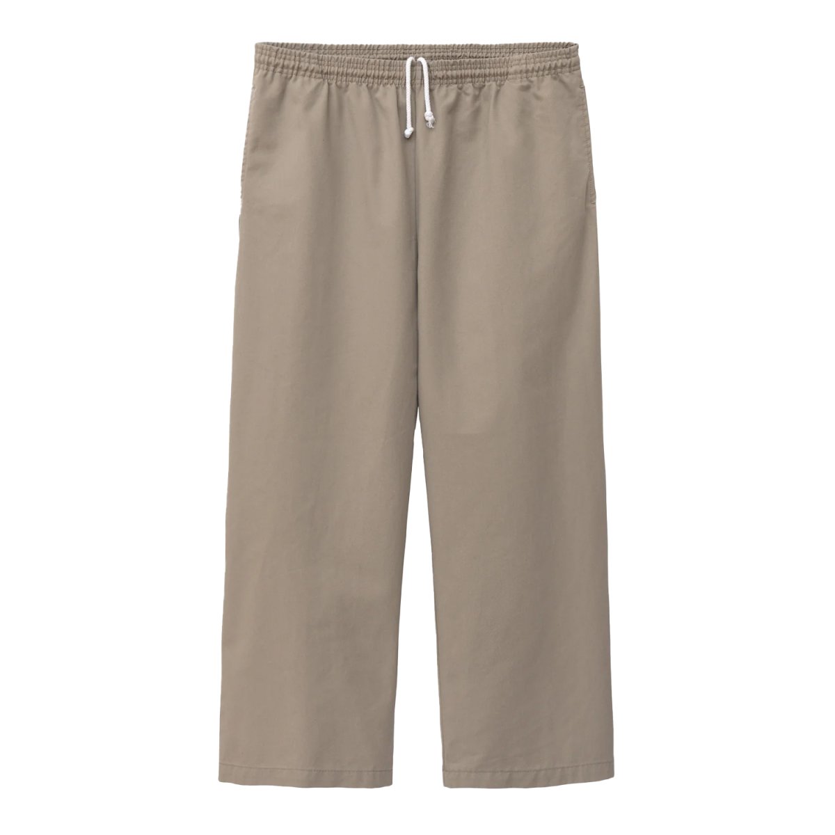 画像1: Los Angeles Apparel Poly Cotton Wide Leg Prisoner Pants - Khaki (1)
