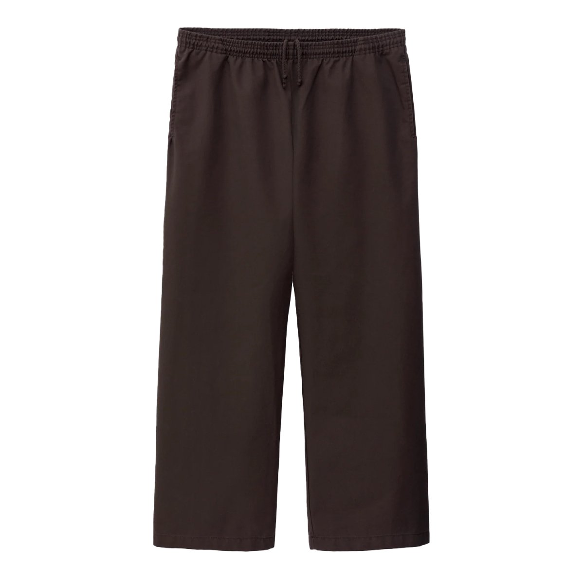 画像1: Los Angeles Apparel Poly Cotton Wide Leg Prisoner Pants - Brown (1)
