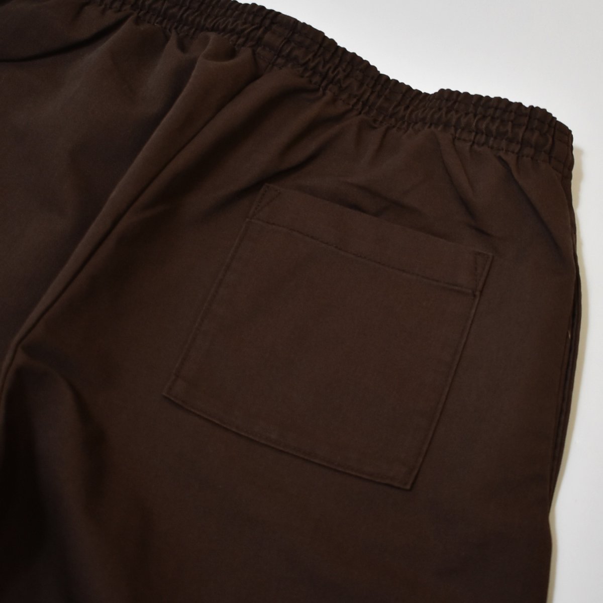 画像4: Los Angeles Apparel Poly Cotton Wide Leg Prisoner Pants - Brown (4)