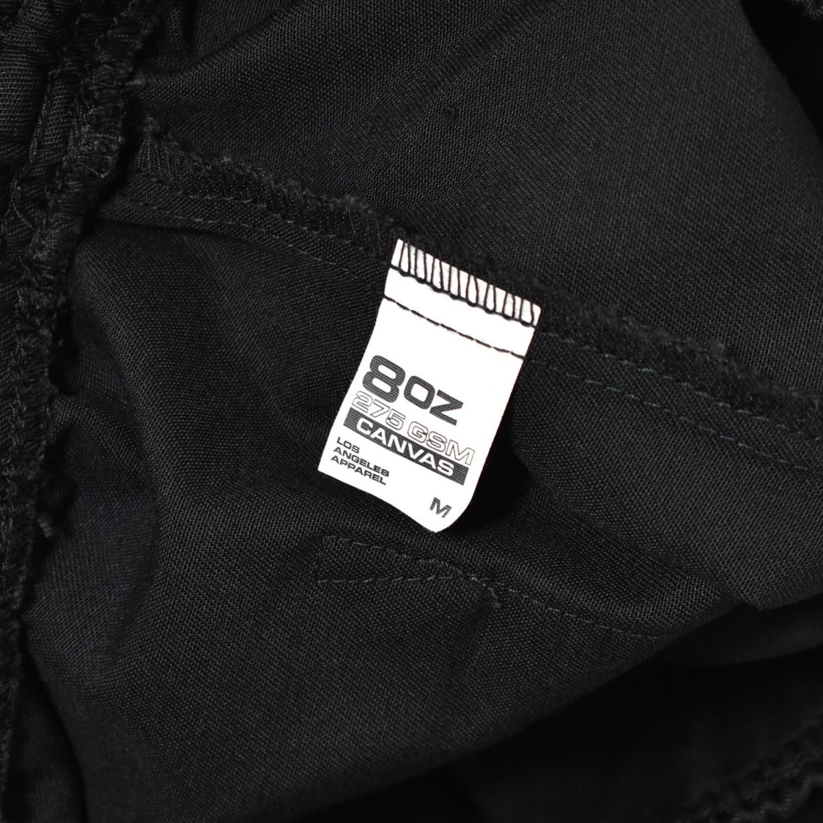 画像5: Los Angeles Apparel Poly Cotton Wide Leg Prisoner Pants - Black (5)