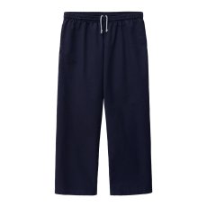 画像1: Los Angeles Apparel Poly Cotton Wide Leg Prisoner Pants - Navy (1)