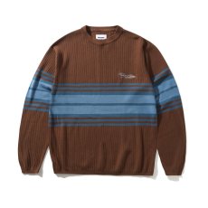 画像1: Butter Goods Crest Knit Sweater - Brown (1)