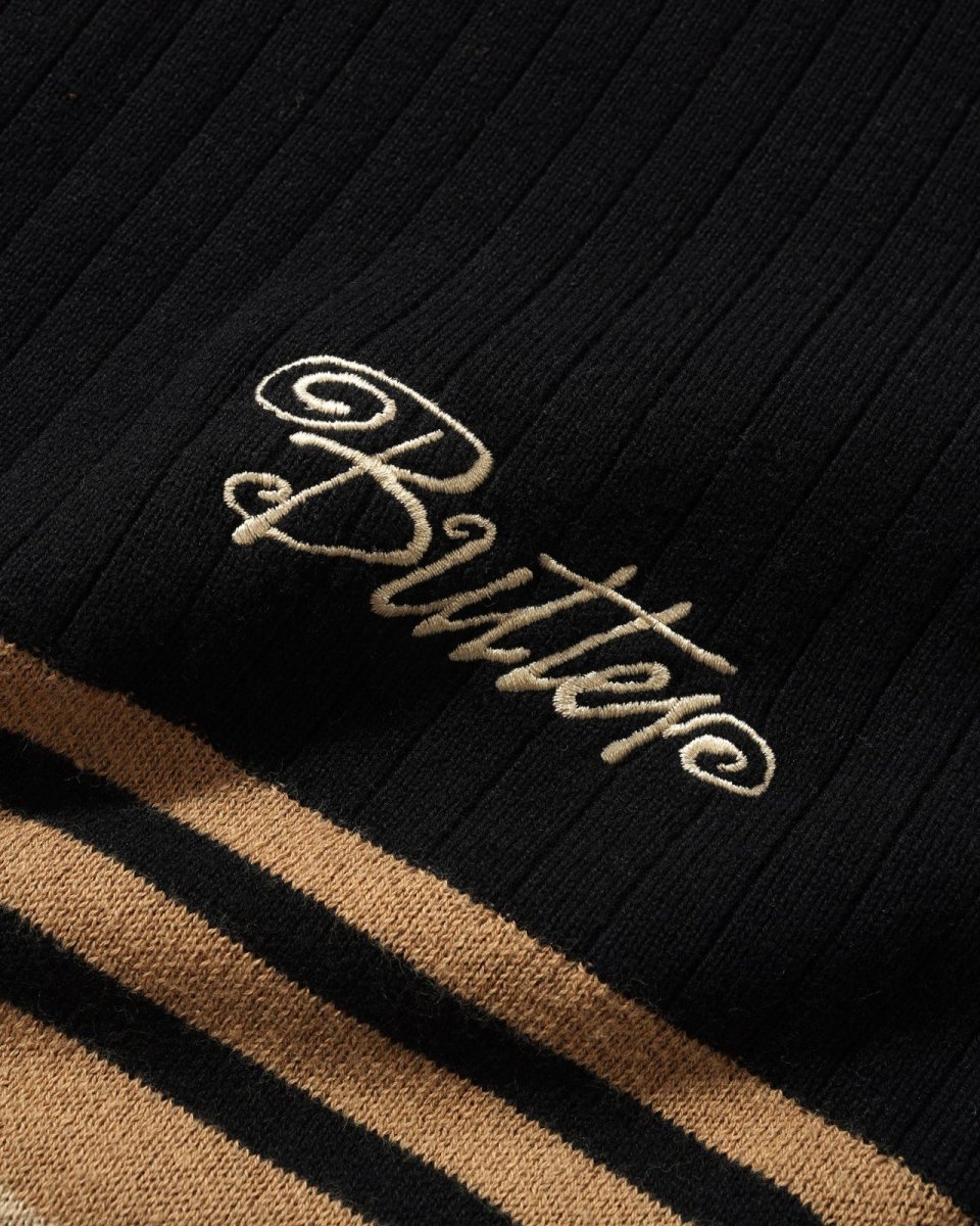 画像2: Butter Goods Crest Knit Sweater - Black (2)