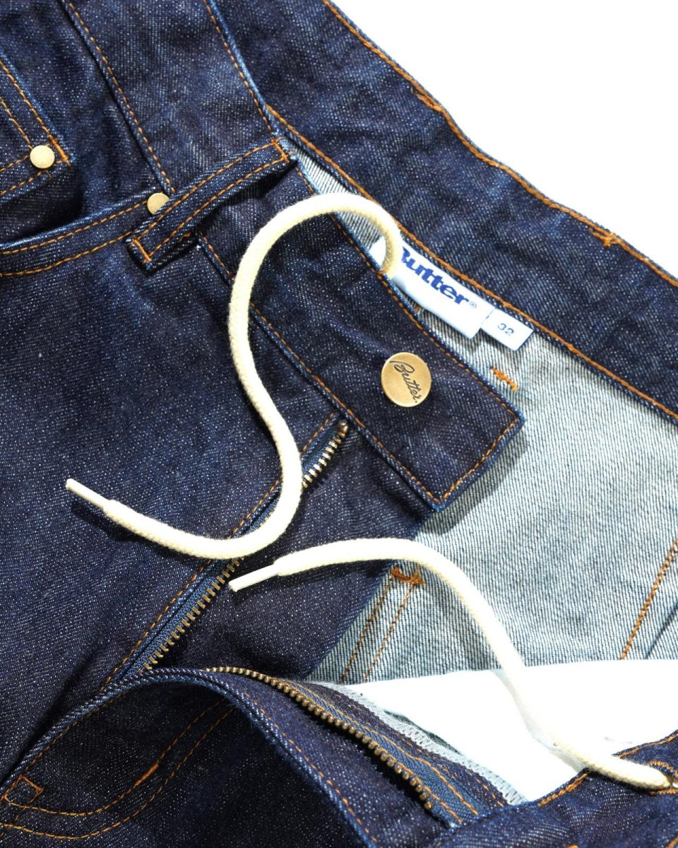 画像4: Butter Goods Wide Cut Denim Jeans - Selvedge Blue (4)