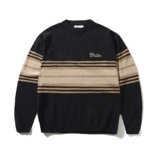 画像1: Butter Goods Crest Knit Sweater - Black (1)