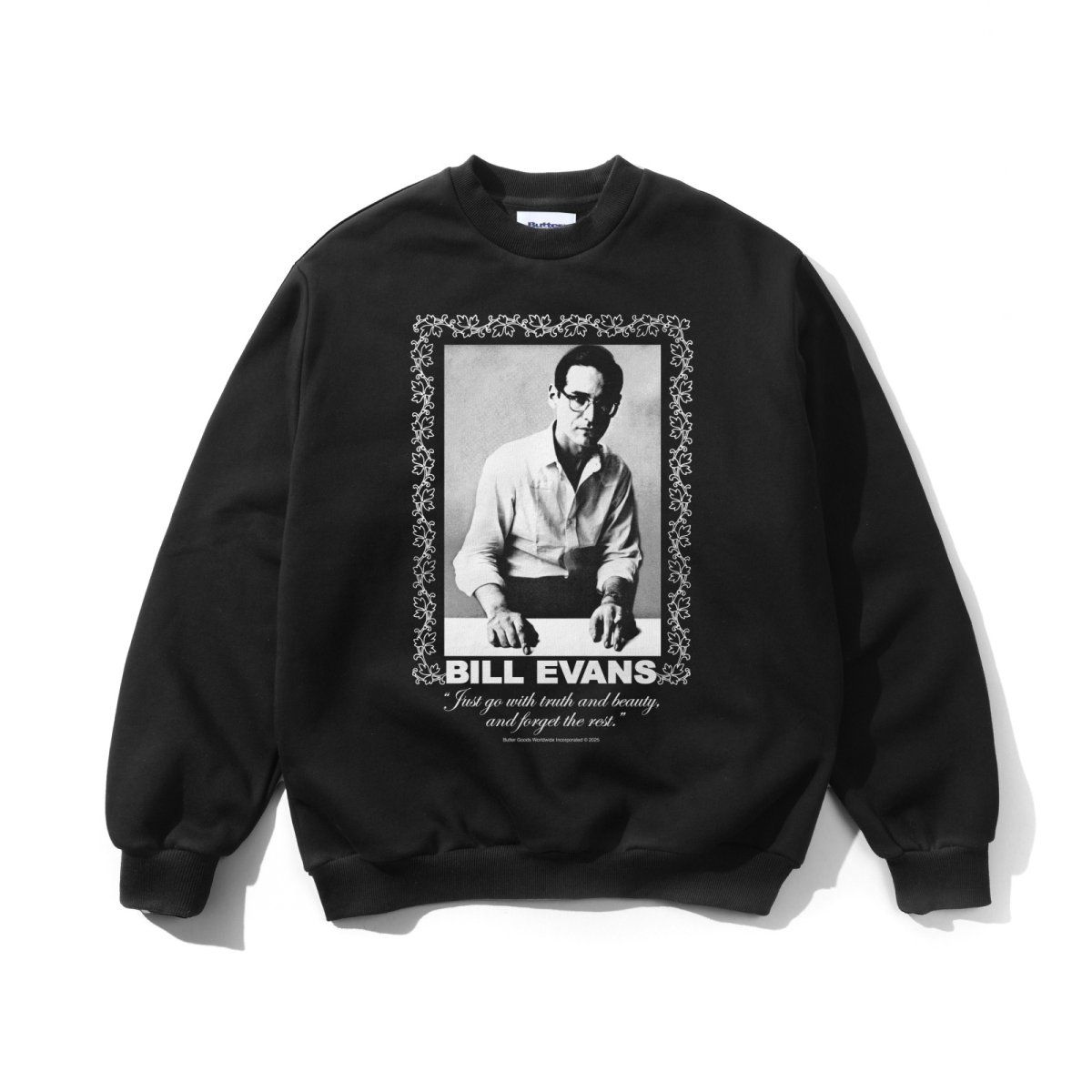 画像1: Butter Goods Truth and Beauty Crewneck - Washed Black (1)