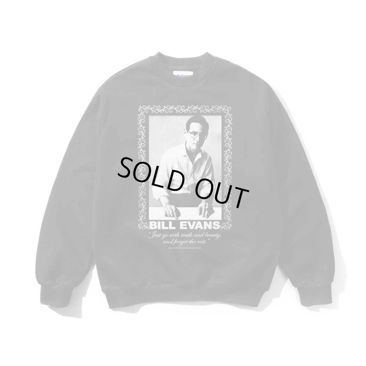 画像1: Butter Goods Truth and Beauty Crewneck - Washed Black (1)
