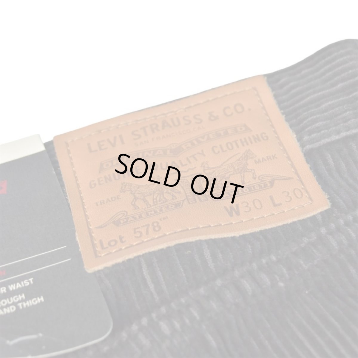 画像5: Levi's 578-0043 Baggy Corduroy Pants - Black (5)