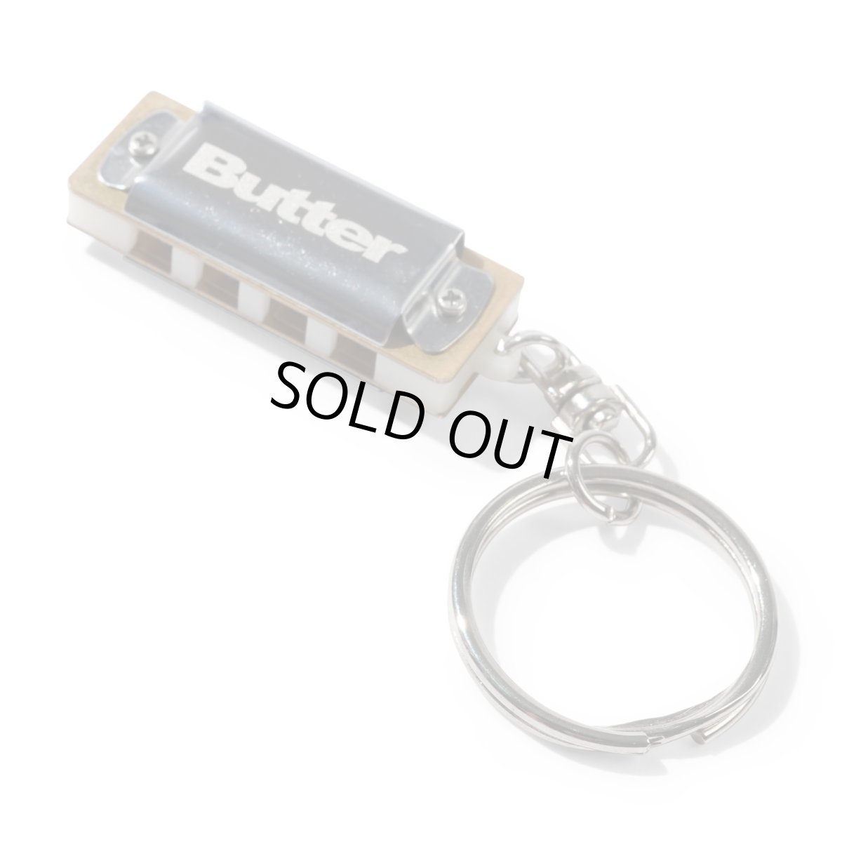 画像1: Butter Goods Harmonica Key Chain - Silver (1)