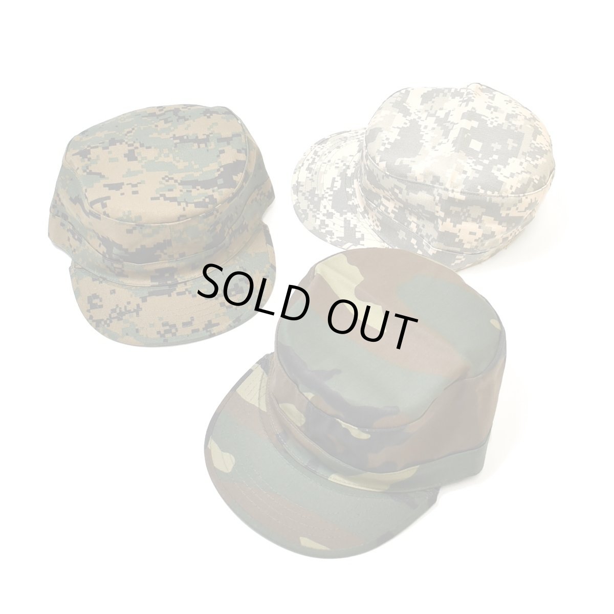 画像1: Rothco Adjustable Camo Fatigue Cap (1)