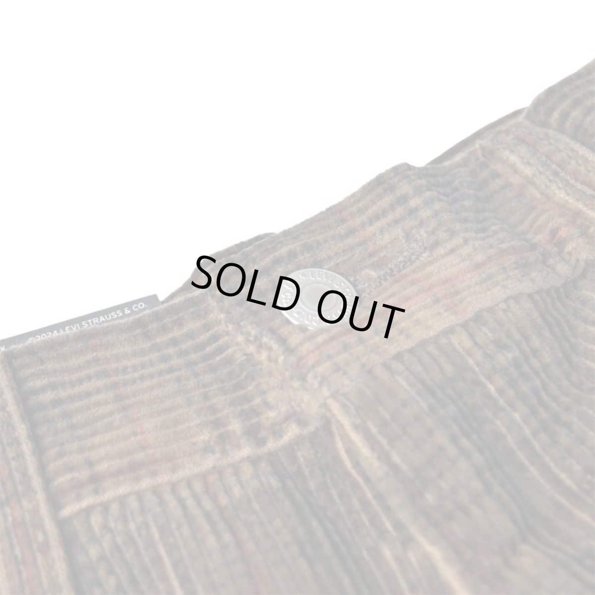 画像4: Levi's 578-0033 Baggy Plaid Corduroy Pants - Brown (4)