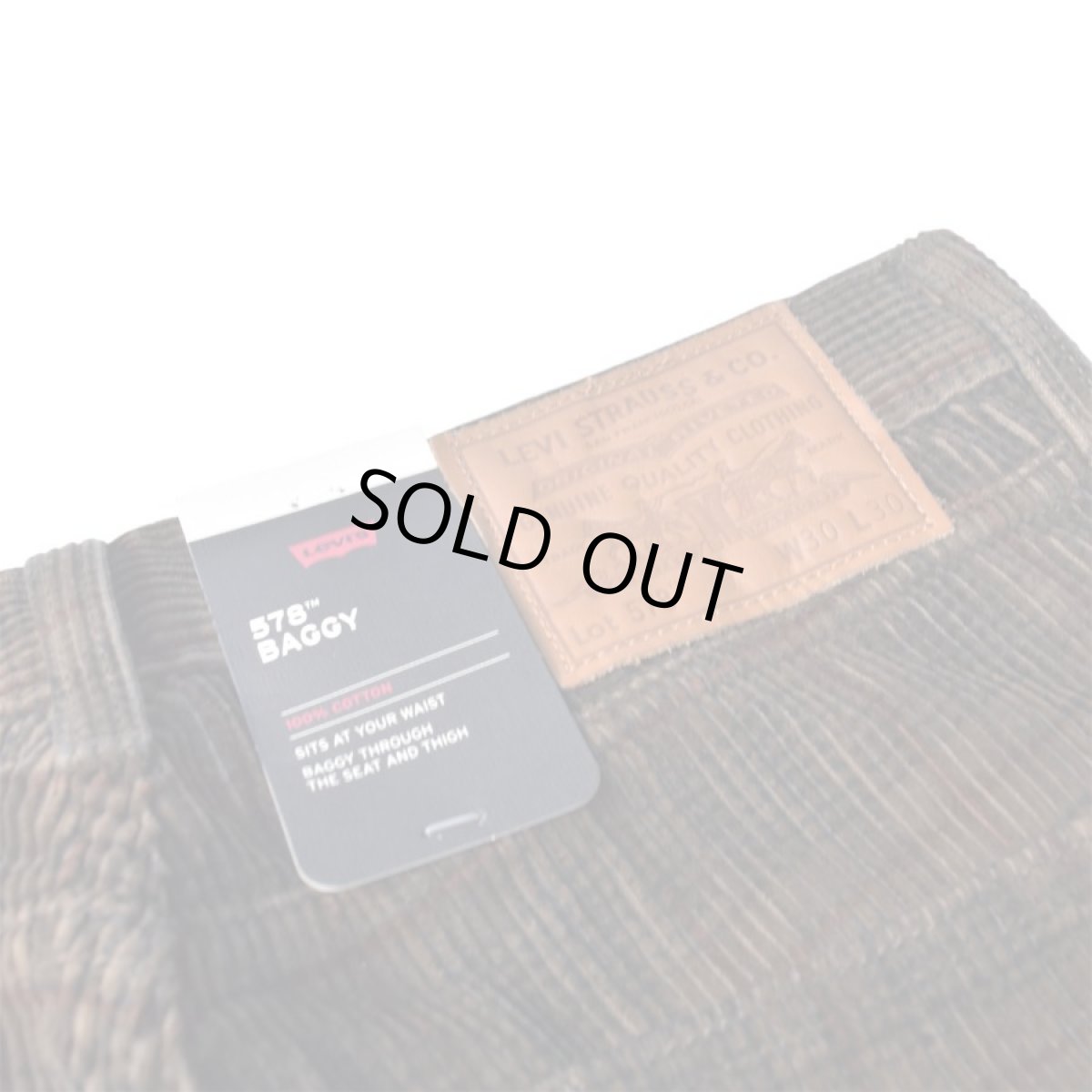画像5: Levi's 578-0033 Baggy Plaid Corduroy Pants - Brown (5)