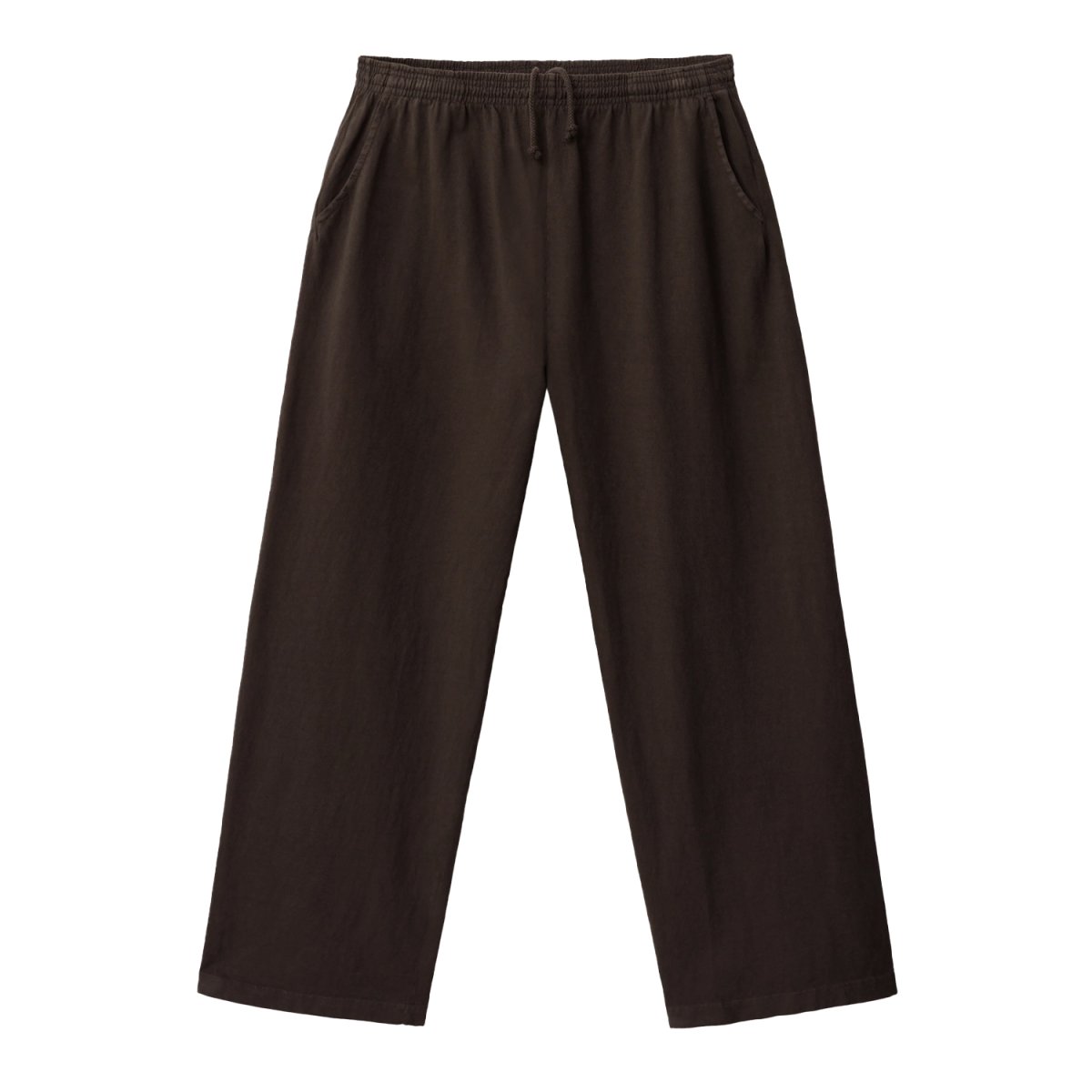 画像1: Los Angeles Apparel 8.5oz Heavy Jersey Wide Garment Dyed Casual Pants - Chocolate (1)