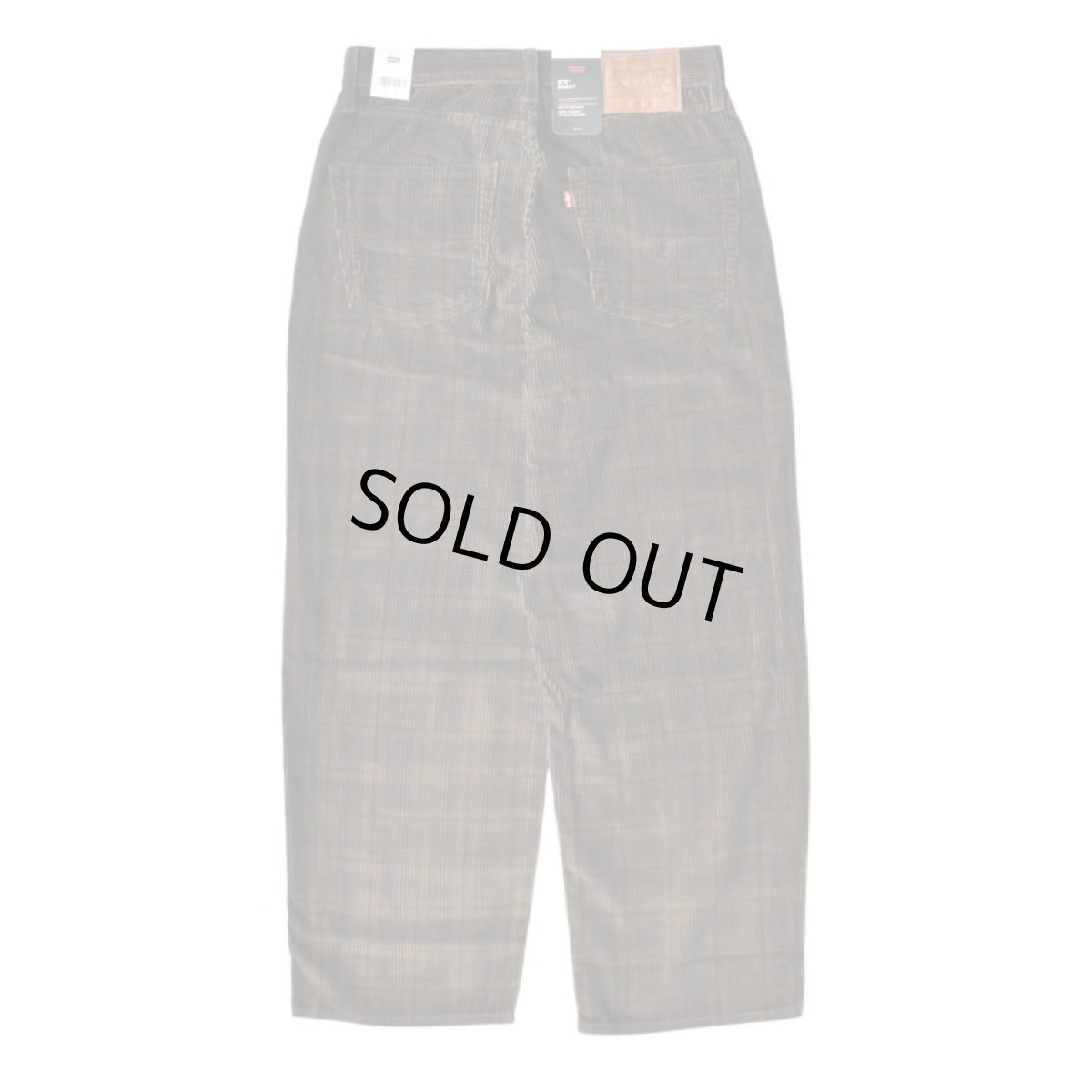 画像2: Levi's 578-0033 Baggy Plaid Corduroy Pants - Brown (2)