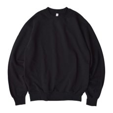 画像1: Los Angeles Apparel Long Sleeve Garment Dye French Terry Pullover - Black (1)