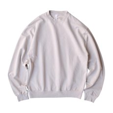 画像1: Los Angeles Apparel Long Sleeve Garment Dye French Terry Pullover - Cement  (1)