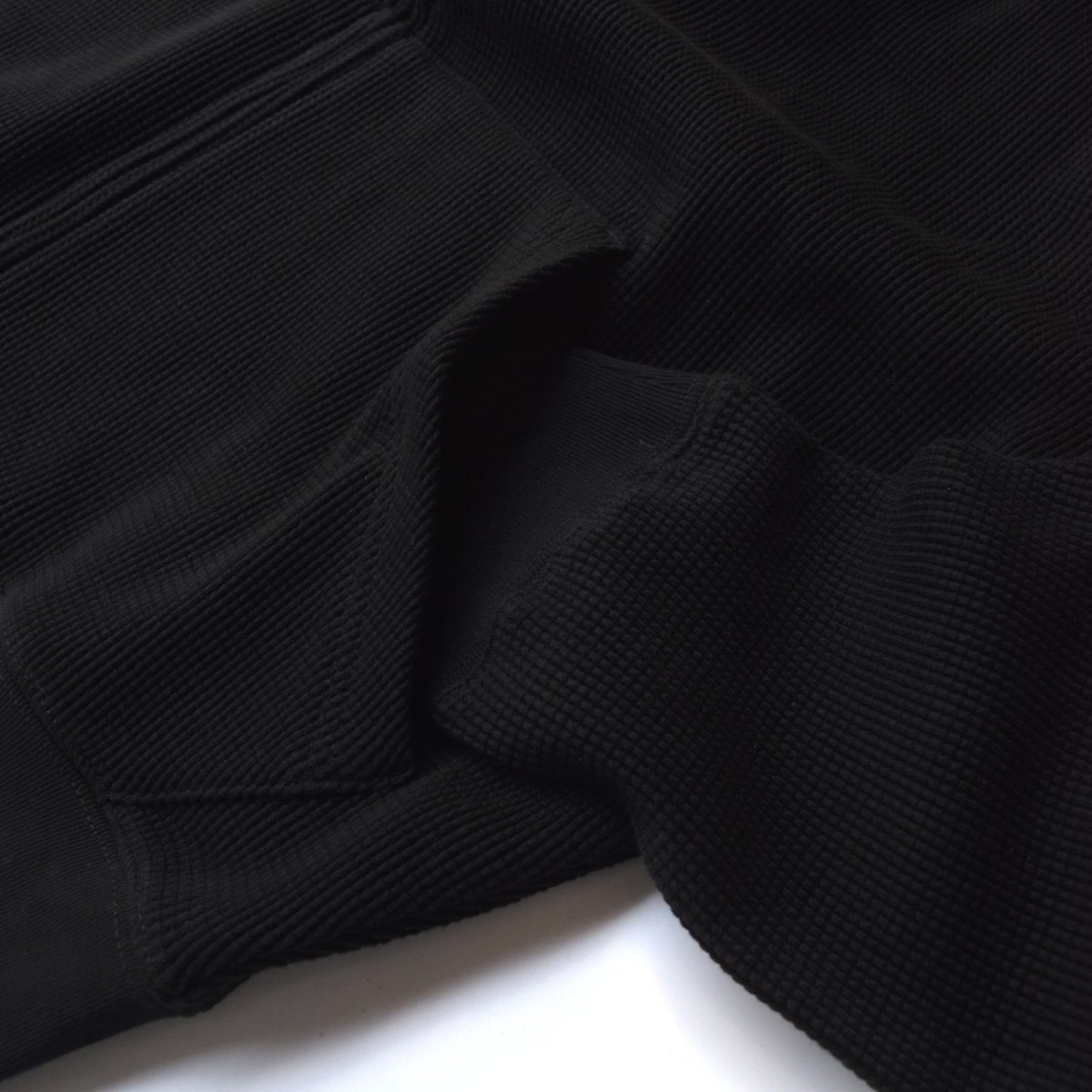 画像4: Made Blanks Snow Day Thermal Zip Hoodie - Black (4)