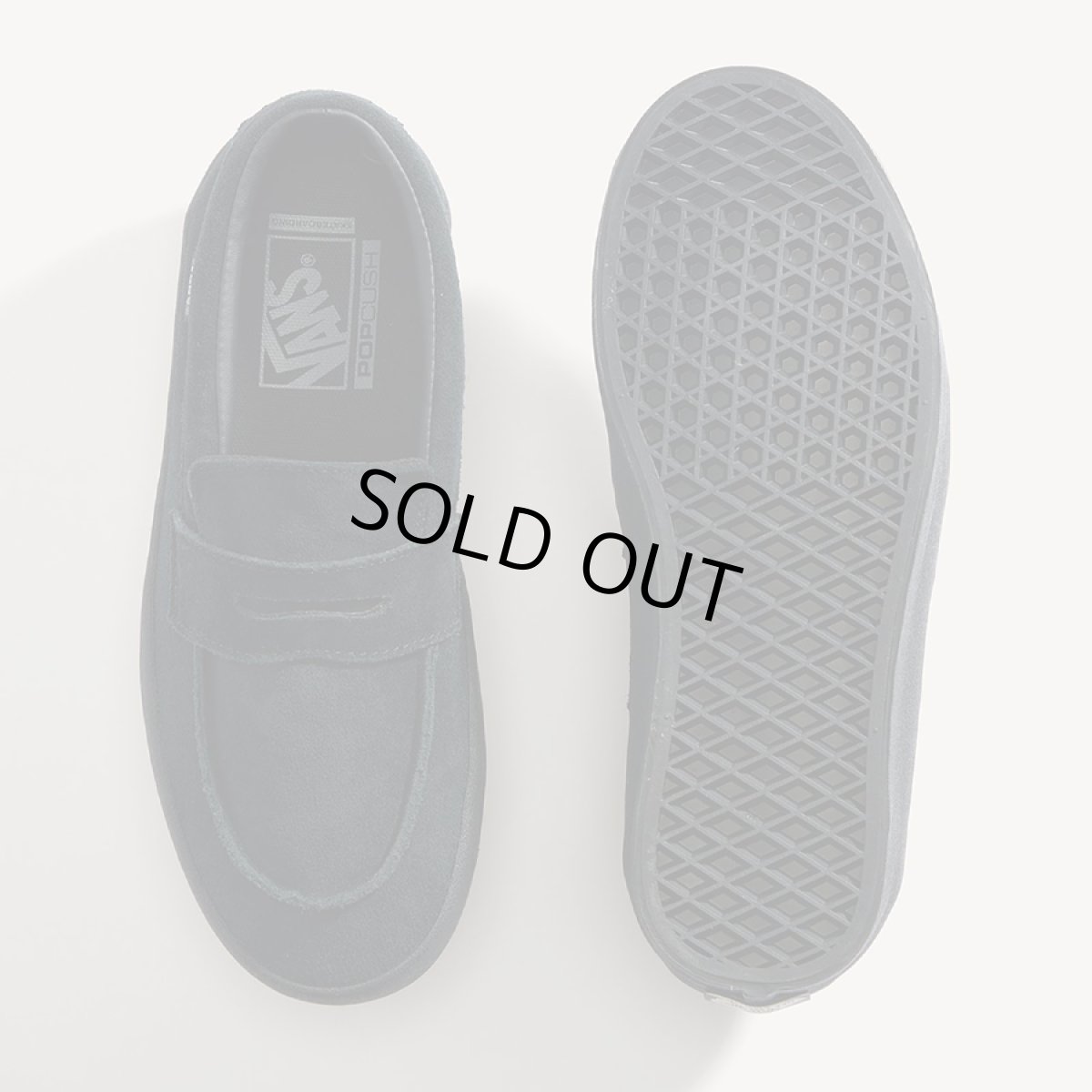 画像3: Vans Skate Loafer Suede - Black x Black (3)