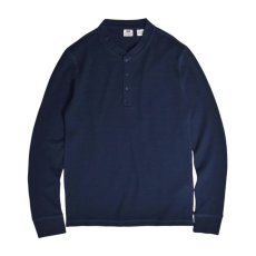 画像1: Levi's L/S Henlyneck Thermal Shirts - Navy (1)