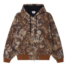 画像1: OBEY Glen Zip Up Jacket - Fence Camo (1)