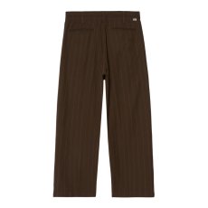 画像2: OBEY Dean Stripe Pleated Pants - Brown (2)