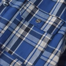 画像4: Shaka Wear Plaid Flannel Overshirts - Blue (4)