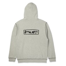 画像2: HUF Stretch Full Zip Hoodie - Ash (2)