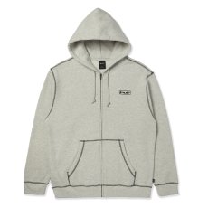 画像1: HUF Stretch Full Zip Hoodie - Ash (1)