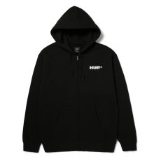 画像1: HUF All Caps Full Zip Hoodie - Black (1)