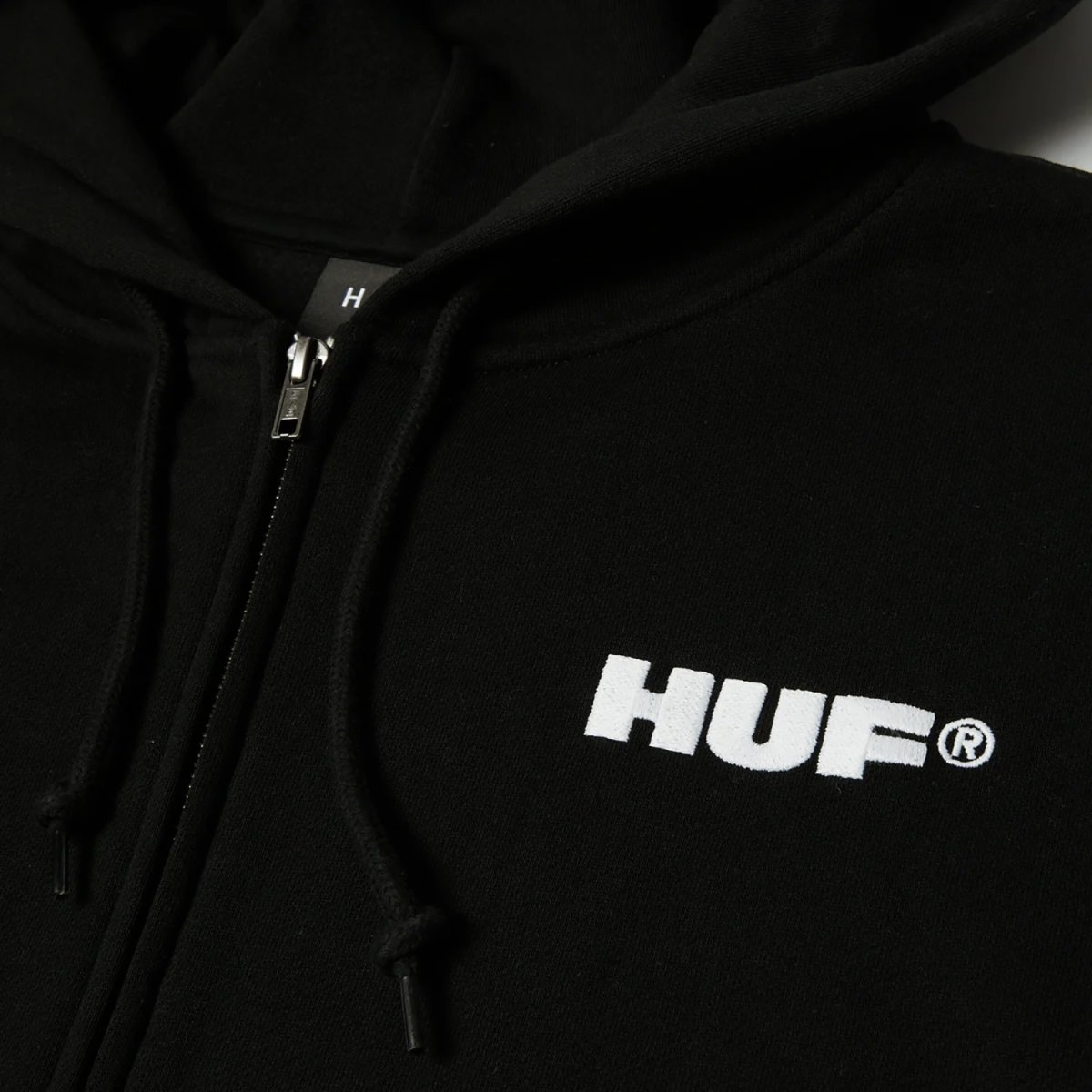 画像3: HUF All Caps Full Zip Hoodie - Black (3)