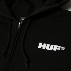 画像3: HUF All Caps Full Zip Hoodie - Black (3)
